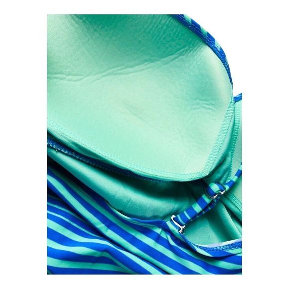 2592 Catalina Women's Sz XL 16 18 Striped Bathing Tankini Swim - Picture 4 of 4